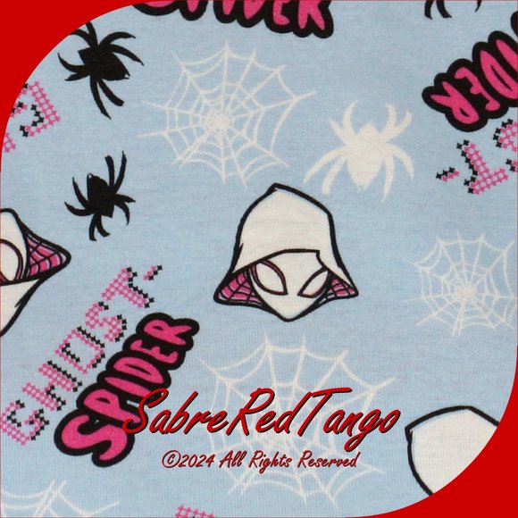 NWT Hanna Andersson Organic Long Johns Pajamas Marvel Ghost Spider Print 140 10 - Picture 3 of 4